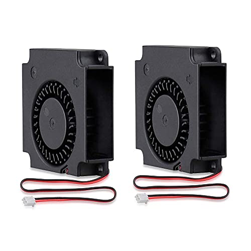 GDSTIME 2 Stück 40mm x 10mm Gebläse Lüfter DC 24V 4010 Radial Lüfter 40 x 10mm Turbinen Turbo von GDSTIME