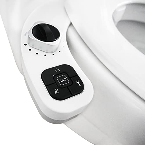 Bidet Aufsatz, Bidet Einsatz für Toilette, Nicht Elektrisch Bidet Toilettenaufsatz mit Einziehbare Selbstreinigende Doppeldüsen, Posterior & Feminine Wash, WC Dusche,Taharet (schwarz) von GDWD