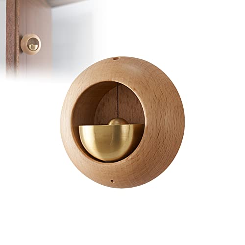 Holz-Türklingel, Magnetisch Befestigte Türklingel, Shopkeepers Bell Door Chime für Unternehmen, Einzigartige Glocke für Tür, Wand, Laden, Kleiderschrank, Dekoration für den Eingang (Holzfarbe) von GDWD