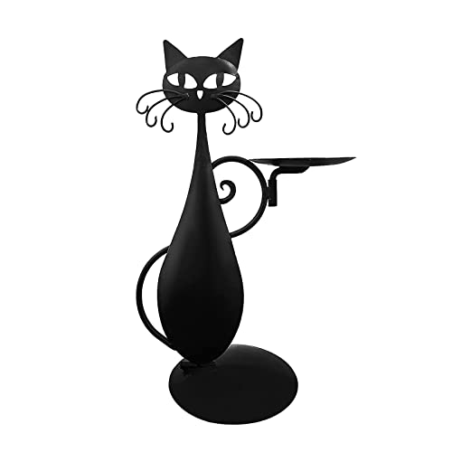 Kerzenständer, Metall Katze Kerzenhalter, Tier Vintage Stumpenkerzenständer, Schwarze Kerzen Ständer für Heimdekoration, Geburtstage, Abendessen Partys, Jahrestage, Einweihungsgeschenk Kerzenständer, Metall Katze Kerzenhalter, Tier Vintage Stumpenkerzenständer, Schwarze Kerzen Ständer für Heimdekoration, Geburtstage, Abendessen Partys, Jahrestage, Einweihungsgeschenk von GDWD