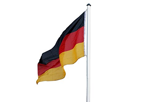 Posten Börse Fahnenmast Aluminium 6,20 Meter inklusiv Deutschland Fahne von Posten Börse