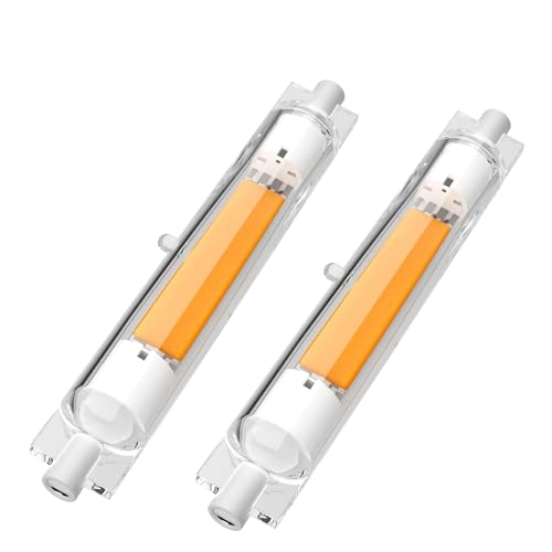 GDYOD R7S LED 118mm Dimmbar, 30W Ersatz für Halogenstab 118mm 300W, R7S Stab Kaltweiß 6000K 3000LM, Kein Flackern, 360°Abstrahlwinke, 2er Pack GDYOD R7S LED 118mm Dimmbar, 30W Ersatz für Halogenstab 118mm 300W, R7S Stab Kaltweiß 6000K 3000LM, Kein Flackern, 360°Abstrahlwinke, 2er Pack von GDYOD
