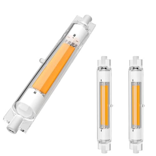 GDYOD R7S LED 118mm Dimmbar, 30W Ersatz für Halogenstab 118mm 300W, R7S Stab Kaltweiß 6000K 3000LM, Kein Flackern, 360°Abstrahlwinke, 2er Pack von GDYOD