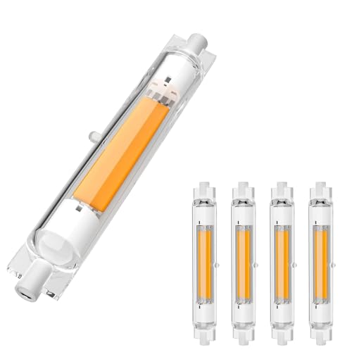 GDYOD R7S LED 118mm Dimmbar, 30W Ersatz für Halogenstab 118mm 300W, R7S Stab Warmweiß 3000K 3000LM, Kein Flackern, 360°Abstrahlwinke, 4er Pack von GDYOD