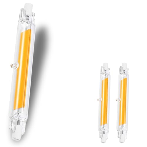 GDYOD R7S LED 118mm Dimmbar,20W Ersatz für 200W Halogen Leuchtmittel,R7S LED Stab Warmweiß 3000K 2000LM,Kein Flackern,360°Abstrahlwinkel,AC/DC 220-240V,2er Pack von GDYOD