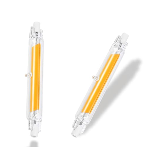 GDYOD R7S LED 118mm Dimmbar,20W LED Ersatz für 200W Halogen Leuchtmittel,Stab Kaltesweiß 6000K 2000LM,Kein Flackern,360°Abstrahlwinkel,AC/DC 220-240V,2er Pack von GDYOD