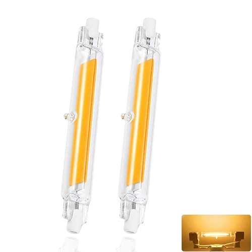 GDYOD R7S LED 118mm Dimmbar,20W LED R7S Ersatz für 200W Halogenstab 118mm,R7S LED COB Glühbirne Naturweiß 4500K 2000LM,360°Abstrahlwinkel,Kein Flackern,2er Pack von GDYOD