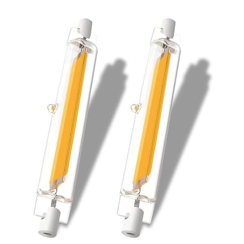 GDYOD R7S LED 78mm Dimmbar,10W LED Ersatz für 100W Halogen Leuchtmittel,Stab Warmweiß 3000K 1000LM,Kein Flackern,360°Abstrahlwinkel, AC/DC 220-240V,2er Pack von GDYOD