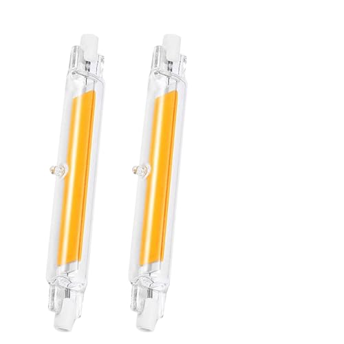 GDYOD R7S LED 78mm Dimmbar,10W LED R7S Ersatz für 100W Halogen Leuchtmittel,R7S LED Stab Kaltesweiß 6000K 1000LM,Kein Flackern,360°Abstrahlwinkel,AC/DC 220-240V,2er Pack von GDYOD
