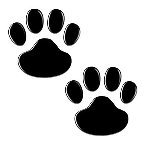 GDZTBS Hundepfotenwagen-Aufkleber, 2 Teile/Satz cool Design Dog paw Footprint Auto Aufkleber 3D Tierfußabdrucke Aufkleber Auto Stoßfängerfenster Laptops Dekoration von GDZTBS