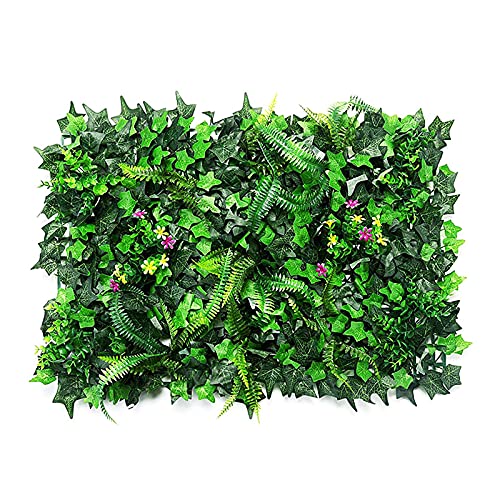 GDZTBS Künstliche Hecke, Künstliche Pflanze Rasen Wand, UV-geschützt Grüne Wandkulisse, für Haus Zimmer Garten Hochzeit Girlande Garten Dekoration 60 X 40cm (Green-B) von GDZTBS