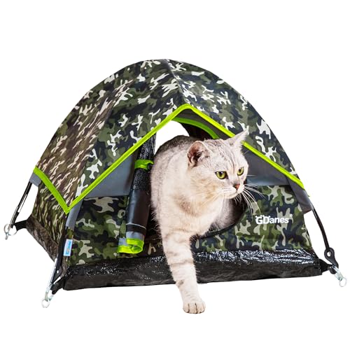 GDanes Camouflage Katzenzelt, Tragbares Haustier-Katzenhaus mit weichem Pad, Katzenhöhle, Hundehaus für kleine mittelgroße Hunde und Kaninchen GDanes Camouflage Katzenzelt, Tragbares Haustier-Katzenhaus mit weichem Pad, Katzenhöhle, Hundehaus für kleine mittelgroße Hunde und Kaninchen von GDanes