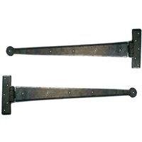 G Decor 18 "Coinbase Handgeschmiedet T Scharniere Paar in Bienenwachs Finish von GDecorLtd