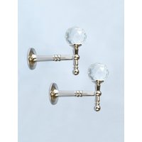 G Decor 2Er Pack Facettierte Kristall Vorhang Raffhalter, Chrom-Finish G Decor 2Er Pack Facettierte Kristall Vorhang Raffhalter, Chrom-Finish von GDecorLtd