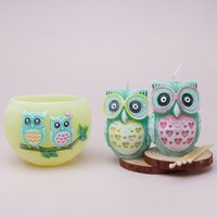 G Decor Handmade Hootique Eulen Paar Kerze Rosa & Gelb Und Teelichthalter Auf Der Suche Nach Ärger G Decor Handmade Hootique Eulen Paar Kerze Rosa & Gelb Und Teelichthalter Auf Der Suche Nach Ärger von GDecorLtd
