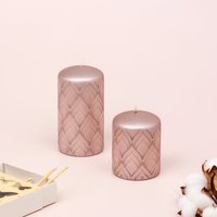 G Decor Jolene Petalure Handgefertigte Rosenquarz Blush Stumpenkerze G Decor Jolene Petalure Handgefertigte Rosenquarz Blush Stumpenkerze von GDecorLtd