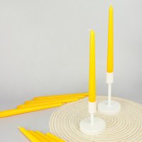 G Decor Pastelaria Set Mit 2, 10 Oder 20 Sonnigen Gelben Tall Pastel Dinner & Taper Candles G Decor Pastelaria Set Mit 2, 10 Oder 20 Sonnigen Gelben Tall Pastel Dinner & Taper Candles von GDecorLtd