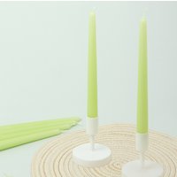 G Decor Pastelaria Set Mit 2, 10 Oder 20 Stück Pale Pistachio Hohe Pastellkerzen von GDecorLtd