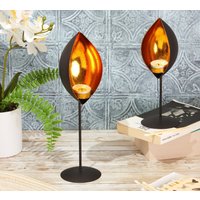 G Decor Zion Flame 2Er Set Handgefertigte Teelichthalter Aus Eisen Schwarz & Gold Skulpturales Wohndekor Duo G Decor Zion Flame 2Er Set Handgefertigte Teelichthalter Aus Eisen Schwarz & Gold Skulpturales Wohndekor Duo von GDecorLtd
