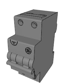 FI/LS-Kombination, 13A 2-pol. 0,03A, C-Charakteristik von GE / AEG