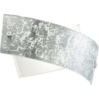 Camilla - Silberne Wandleuchte 2XE14 max 2X28W IP20 - LED-Wandleuchte im modernen Design 34x20cm - Gea Luce von GEA LUCE