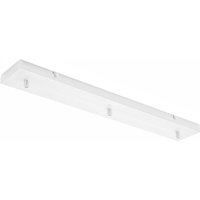 Gea Luce - Alice weiß IP20 rechteckiger Deckenbaldachin aus Metall für Pendelleuchten – Moderner Deckensockel, zentraler Anschluss, einfache von GEA LUCE