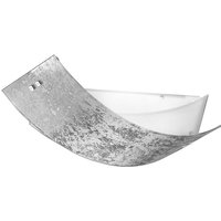 Gea Luce - Camilla - Silberne Deckenleuchte 2XE27 max 2X70W IP20 - Moderne Wandleuchte mit silbernem Glasdiffusor und weißem Rahmen 63,5x39cm Gea Luce - Camilla - Silberne Deckenleuchte 2XE27 max 2X70W IP20 - Moderne Wandleuchte mit silbernem Glasdiffusor und weißem Rahmen 63,5x39cm von GEA LUCE