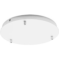 Gea Luce - IP20 weißer runder Metall-Deckenbaldachin Alice für Pendelleuchten – Moderner Deckensockel, 3-Loch-Anschluss, einfache Installation von GEA LUCE