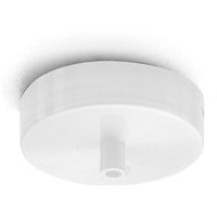Gea Luce - IP20 weißer runder Metall-Deckenbaldachin Alice für Pendelleuchten – Moderner Deckensockel, zentraler Anschluss, einfache Installation von GEA LUCE