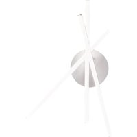 Gea Luce - Moderne LED-Deckenleuchte Tullia 30W 1700lm warmes Licht 3000K, satiniertes weißes Aluminium, IP20, kreatives Design mit gekreuzten Linien von GEA LUCE