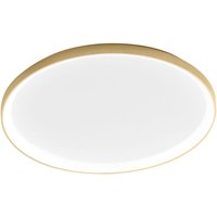 Krizia - 80W dimmbare LED-Deckenleuchte - 5800lm, 3000K warmes Licht, Opaldiffusor, gebürstetes Goldaluminium, d. 70 cm, IP20, modernes Design Krizia - 80W dimmbare LED-Deckenleuchte - 5800lm, 3000K warmes Licht, Opaldiffusor, gebürstetes Goldaluminium, d. 70 cm, IP20, modernes Design von GEA LUCE