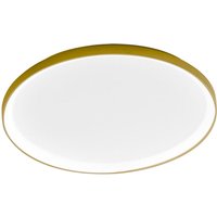 Krizia – Dimmbare 60-W-LED-Deckenleuchte – 5300 lm, 3000 k warmes Licht, Opaldiffusor, goldenes Aluminium, d. 60 cm, IP20, modernes Design Krizia – Dimmbare 60-W-LED-Deckenleuchte – 5300 lm, 3000 k warmes Licht, Opaldiffusor, goldenes Aluminium, d. 60 cm, IP20, modernes Design von GEA LUCE