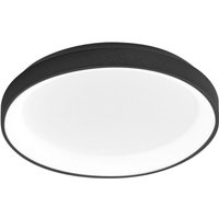 Krizia - Dimmbare LED-Deckenleuchte 30W 3000K - Warmes Licht 2600lm, Opaldiffusor, schwarzer Rahmen, IP20, T.27 cm, modernes Design Krizia - Dimmbare LED-Deckenleuchte 30W 3000K - Warmes Licht 2600lm, Opaldiffusor, schwarzer Rahmen, IP20, T.27 cm, modernes Design von GEA LUCE