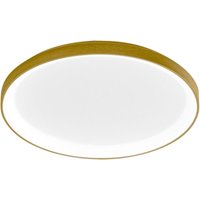 Krizia – Moderne dimmbare 50-W-LED-Deckenleuchte – 4100 lm, 3000 k warmes Licht, goldenes Aluminium, opaler Diffusor, d. 45 cm, IP20 Krizia – Moderne dimmbare 50-W-LED-Deckenleuchte – 4100 lm, 3000 k warmes Licht, goldenes Aluminium, opaler Diffusor, d. 45 cm, IP20 von GEA LUCE