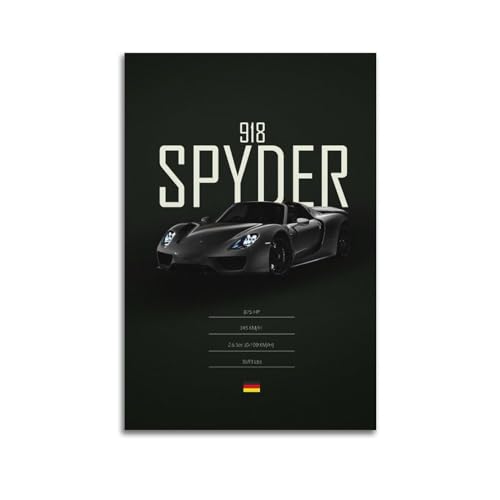 918 Spyder Supercar-Poster Deutscher Hyper Raing Auto, dekoratives Gemälde, Leinwand-Kunstbild, 40 x 60 cm 918 Spyder Supercar-Poster Deutscher Hyper Raing Auto, dekoratives Gemälde, Leinwand-Kunstbild, 40 x 60 cm von Tokiso