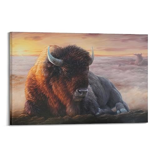 GEAD Leinwandbild, Motiv: Meek of Bison, 30 x 45 cm von GEAD