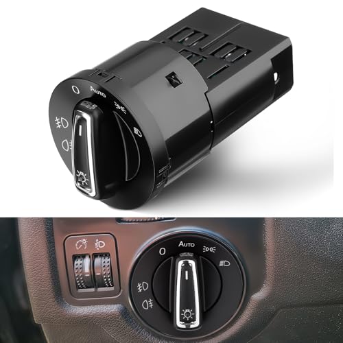 GEAREVER Scheinwerferschalter Mit Rüsten Sie integrierte aufLichtsensormodul für VW GOLF 4 BORA Jetta PASSAT POLO, Scheinwerfer Steuerschalter Automatischer Lichtschalter Lampenschalter 1C0941531A GEAREVER Scheinwerferschalter Mit Rüsten Sie integrierte aufLichtsensormodul für VW GOLF 4 BORA Jetta PASSAT POLO, Scheinwerfer Steuerschalter Automatischer Lichtschalter Lampenschalter 1C0941531A von GEAREVER