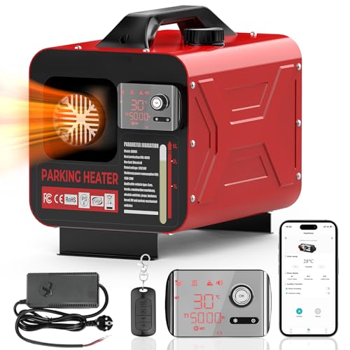 GEARLASSO 8KW Diesel Standheizung,12V 24V Luft Dieselheizung mit APP-Steuerung Fernbedienung, All in One Luftheizung Lufterhitzer mit Schalldämpfer für Auto RV Boote LKW KFZ mit LCD Schalter GEARLASSO 8KW Diesel Standheizung,12V 24V Luft Dieselheizung mit APP-Steuerung Fernbedienung, All in One Luftheizung Lufterhitzer mit Schalldämpfer für Auto RV Boote LKW KFZ mit LCD Schalter von GEARLASSO