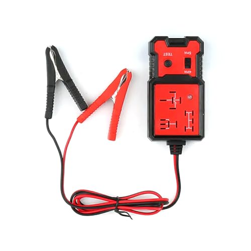 GEARMONSTER 12V Auto Relais Tester, Relais-Diagnosewerkzeug Autobatterietester Diagnosegerät Werkzeug mit detaillierter Größeninformation – kompatibel mit gängigen 12V Relais für Boot Motorrad von GEARMONSTER