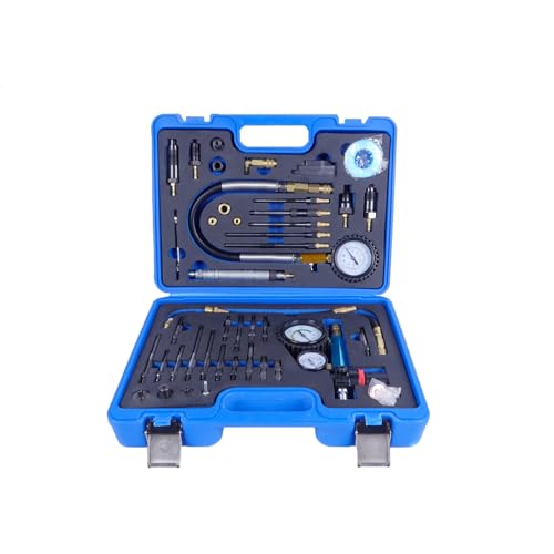 GEARMONSTER 46tlg Profi Kompressionstester Druckverlusttester, 0-50 Bar/0-725 Psi, Motoren Prüfer für Benzin- und Dieselmotoren, KFZ Druckverlustprüfer Kompressionsprüfer GEARMONSTER 46tlg Profi Kompressionstester Druckverlusttester, 0-50 Bar/0-725 Psi, Motoren Prüfer für Benzin- und Dieselmotoren, KFZ Druckverlustprüfer Kompressionsprüfer von GEARMONSTER