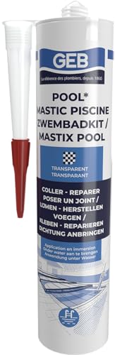 GEB 290 ml Wasserfester Dichtstoff für Pools, Fliesen, Mosaik, Bordstein, Flutlicht, Flutlicht von GEB
