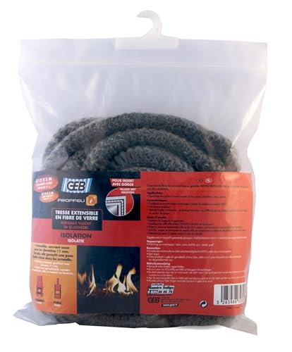 GEB 3283988326905 Glasfasergeflecht Ø 12 mm 5 m, Schwarz von GEB
