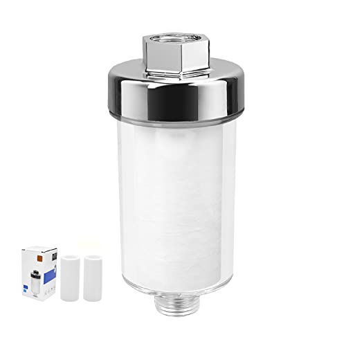 GEBAUM 120 mm langes Duschfilter Set mit 2 Austauschbaren Kartuschen, Effektiv Beim Filtern von Wasserverunreinigungen, Filter für Wasserhähne oder Dusche von GEBAUM