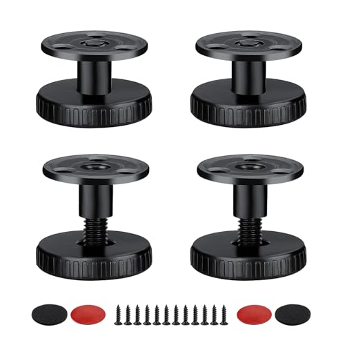 GEBAUM 27 – 40 mm Verstellbarer Gerätefüße, 4 Stück Möbelfüße, 2 Installationsarten, kann gebohrt oder Selbstklebend Sein, mit kratzfestem Nivellierfüße, für Tische, Schränke, Mechanische Ausrüstung GEBAUM 27 – 40 mm Verstellbarer Gerätefüße, 4 Stück Möbelfüße, 2 Installationsarten, kann gebohrt oder Selbstklebend Sein, mit kratzfestem Nivellierfüße, für Tische, Schränke, Mechanische Ausrüstung von GEBAUM