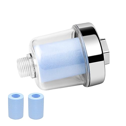 GEBAUM Shower filter für 1/2" Anschluss, Duschfilter mit Zwei Austauschbaren Filterelementen, Effektiv Beim Filtern von Wasserverunreinigungen, Kalkfilter Filter für Wasserhähne oder Dusche von GEBAUM