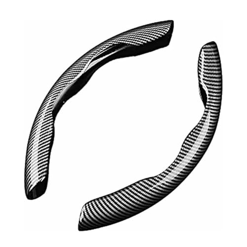 GEBBEM Auto Lenkradbezug für BMW 2 Series(214 218 225) 2000-2020 2021 2022 2023 2024, Segmentierter Anti Rutsch Atmungsaktiv Kohlefaser Steering Wheel Cover Innere Zubehör,D von GEBBEM