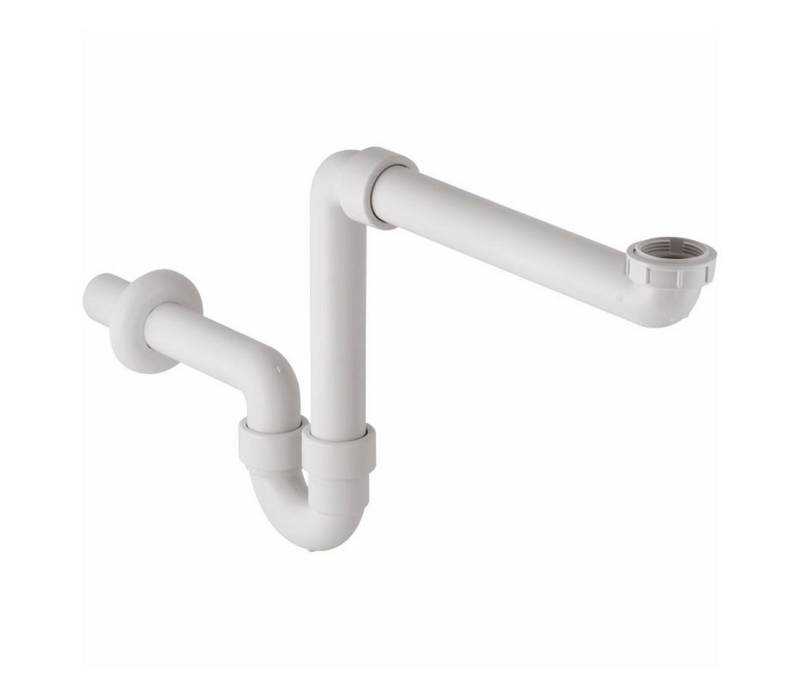 GEBERIT Ablaufgarnitur 151.107.11.1 Waschtisch-Raumsparsifon Geruchsverschluss 1 1/2(4) x 40 von GEBERIT