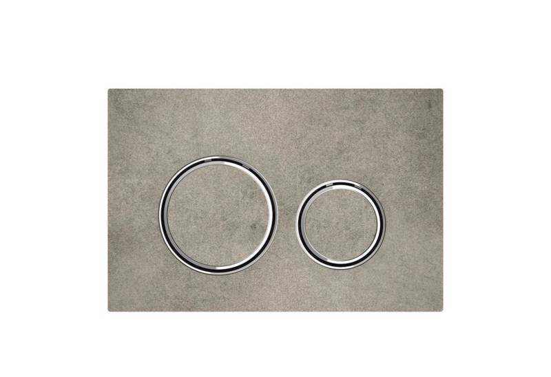 GEBERIT Betätigungsplatten Sigma 21 2-Mengen-Spülung chrom/betonoptik 115884JV1 von GEBERIT