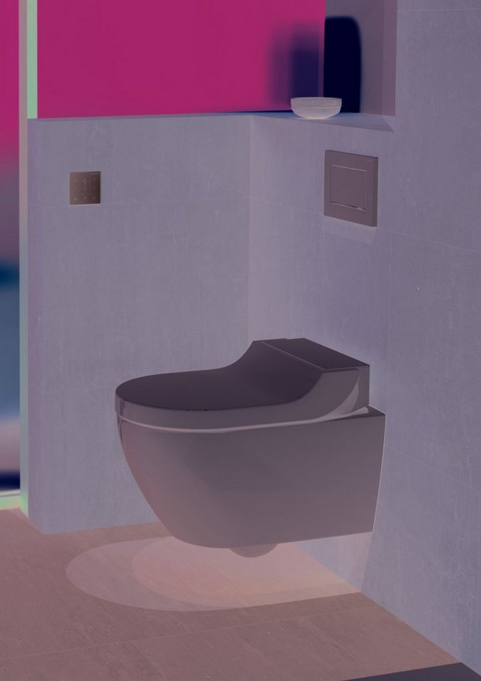 GEBERIT Dusch-WC-Sitz AquaClean, Tuma Comfort WC-Aufsatz mit Absenkautomatik - Weiß Alpin von GEBERIT