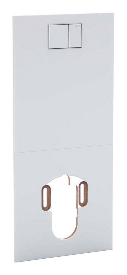 GEBERIT Dusch-WC-Sitz AquaClean, Sela/AquaClean Mera Designplatte für WC-Aufsatz für WC - Glas Weiß von GEBERIT
